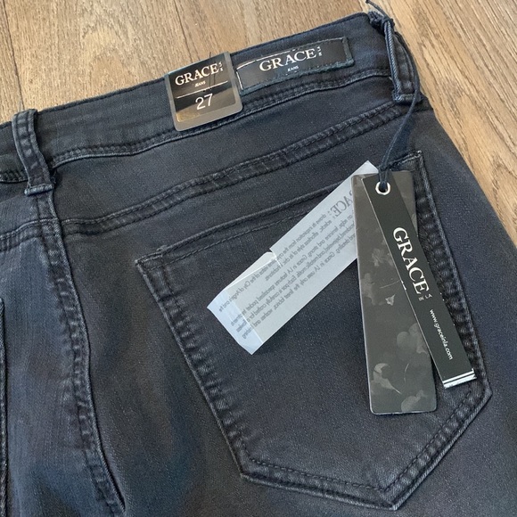 Grace in LA Womens Size 27 Skinny Easy Fit Stretchy Denim Jean NWT - Picture 14 of 16